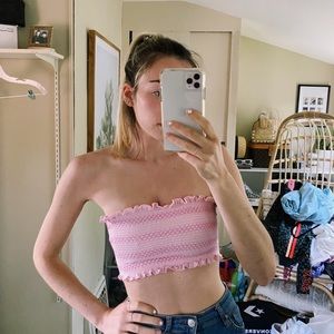 Pink Tube Top from Urban Outfitters